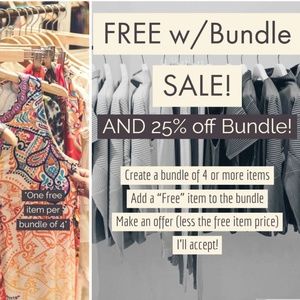 FREE ITEMS & 25% off Bundle!